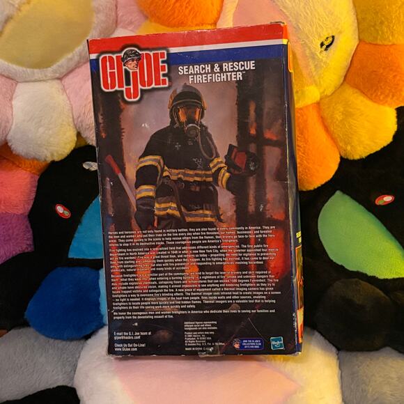 GI Joe 12” Search & Rescue Firefighter 2001 Delta Series TAN Variant New in Box - Picture 2 of 8